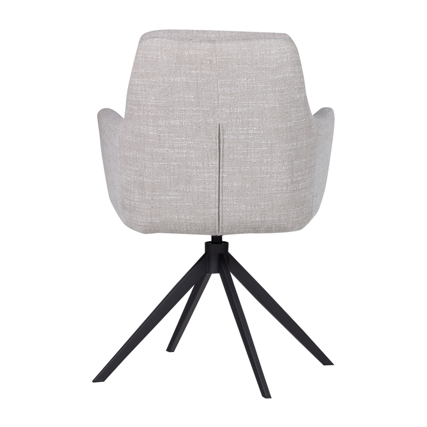 Grant karfás étkezőszék – Sand melange szövet