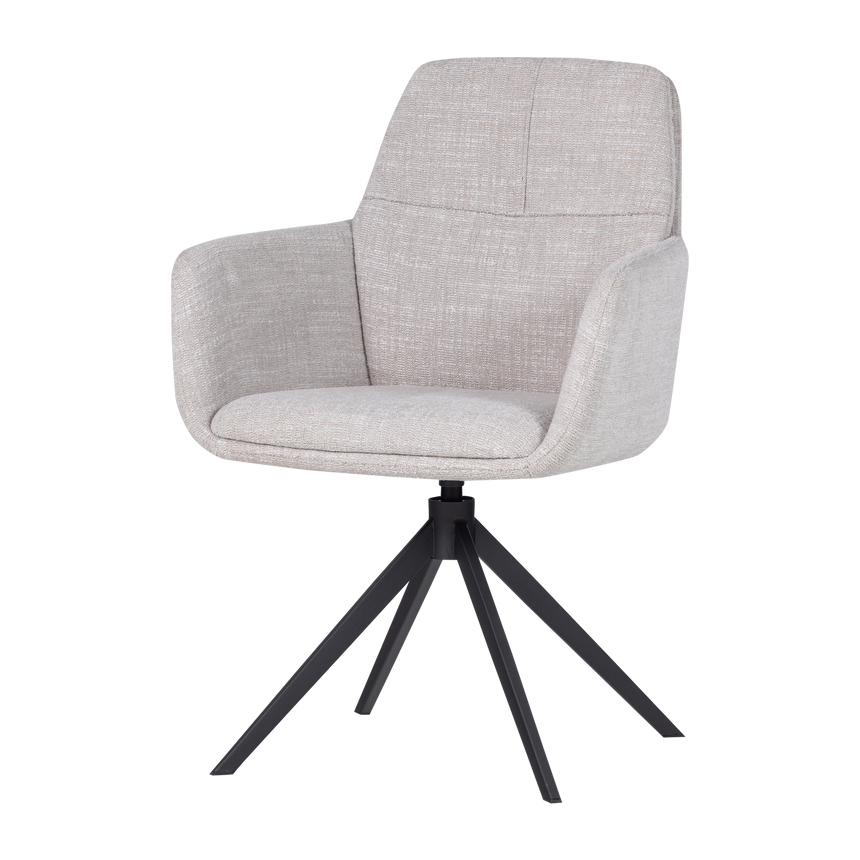 Grant karfás étkezőszék – Sand melange szövet