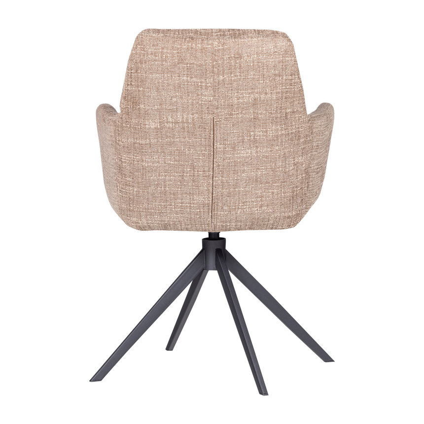 Grant karfás étkezőszék – Sand melange szövet