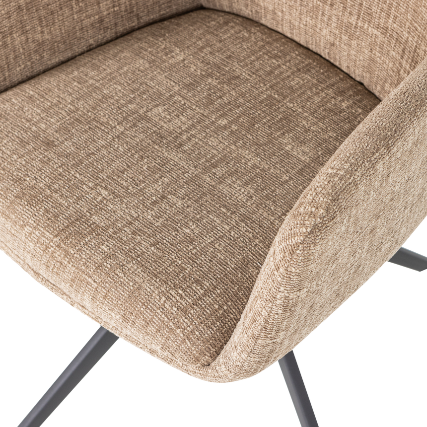 Grant karfás étkezőszék – Sand melange szövet