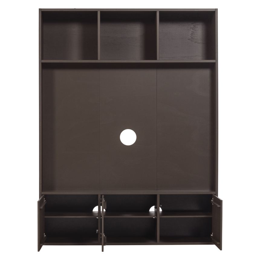 Meggy TV-tároló szekrény – Csiszolt fenyőfa, 160 cm