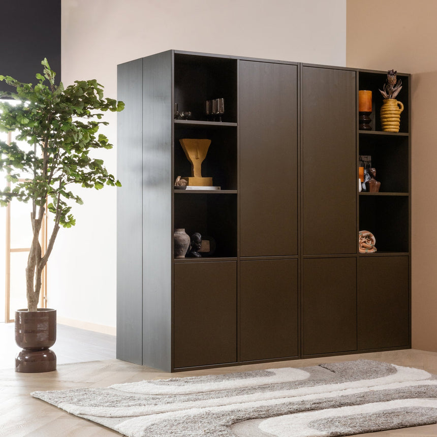 Meggy tárolószekrény (jobbos) – Csiszolt fenyőfa, 108 cm