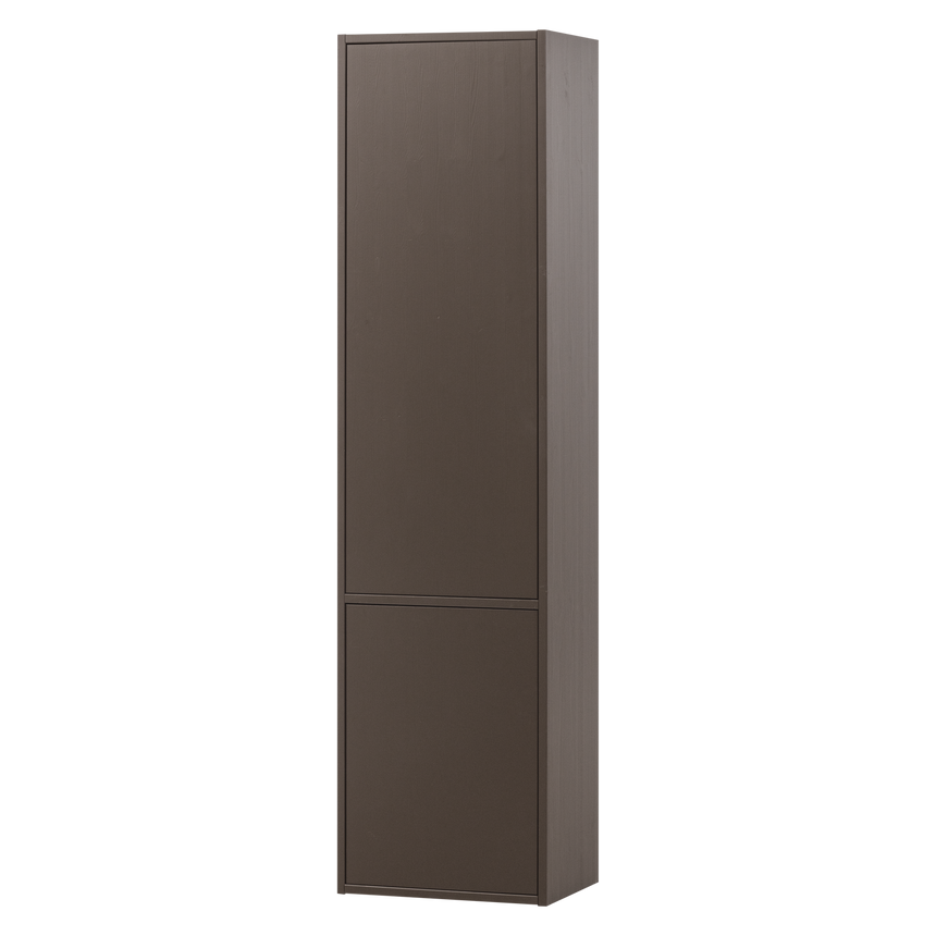 Meggy keskeny tárolószekrény – Középbarna fenyő, 215 cm