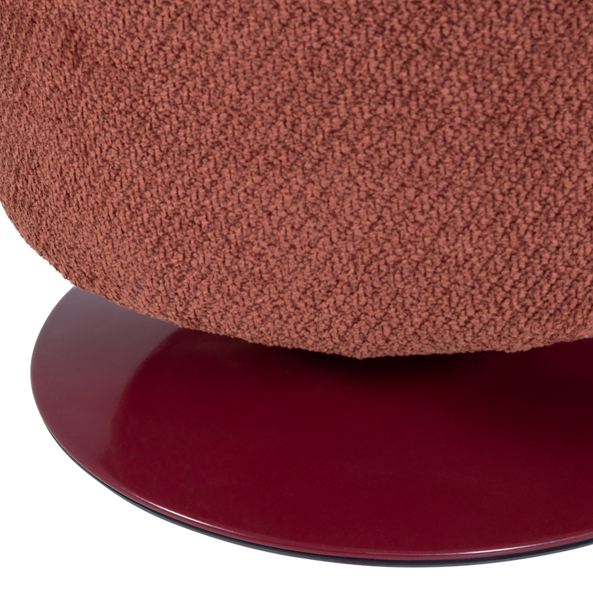 Islen forgó puff – Luxus buklé kárpitozással