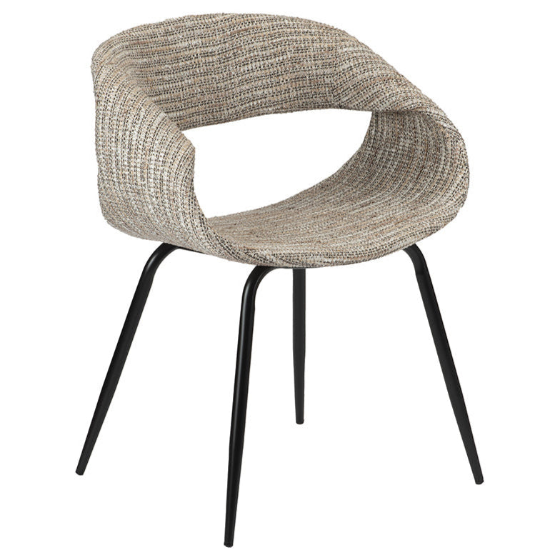 Whale szövet szék fekete lábbal