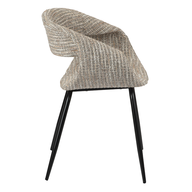 Whale szövet szék fekete lábbal