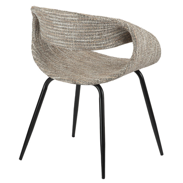 Whale szövet szék fekete lábbal