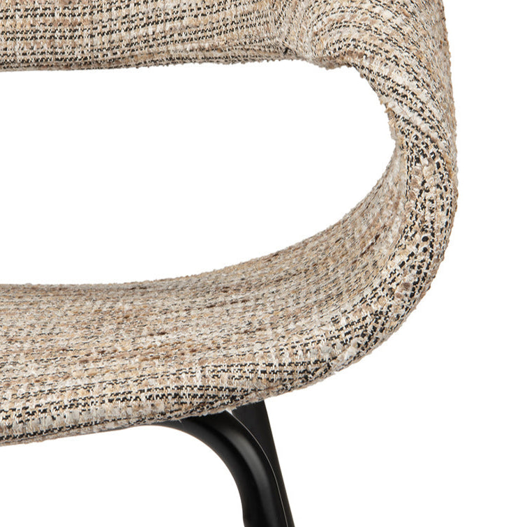 Whale szövet szék fekete lábbal