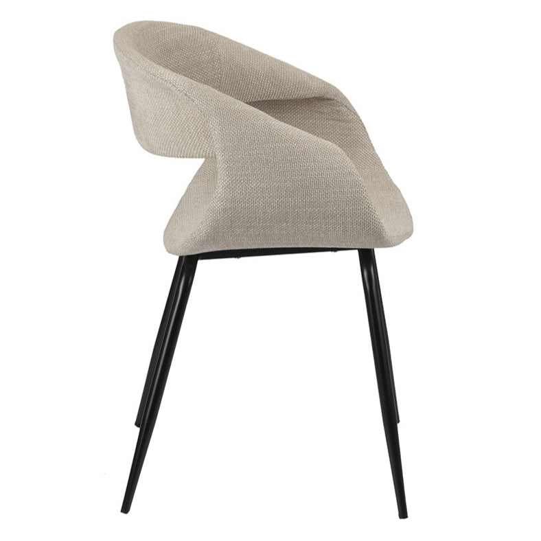 Whale szövet szék fekete lábbal