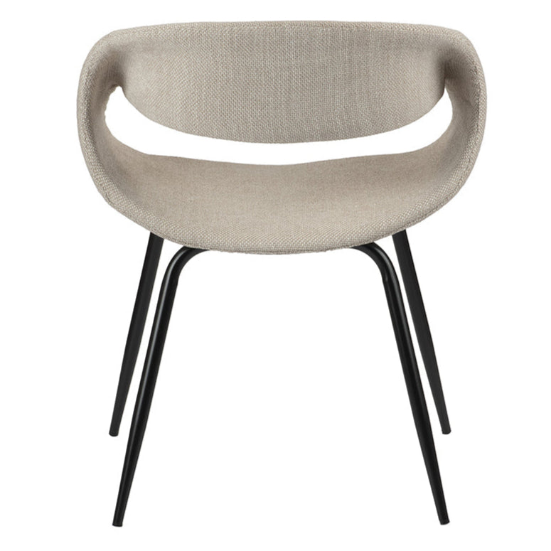 Whale szövet szék fekete lábbal