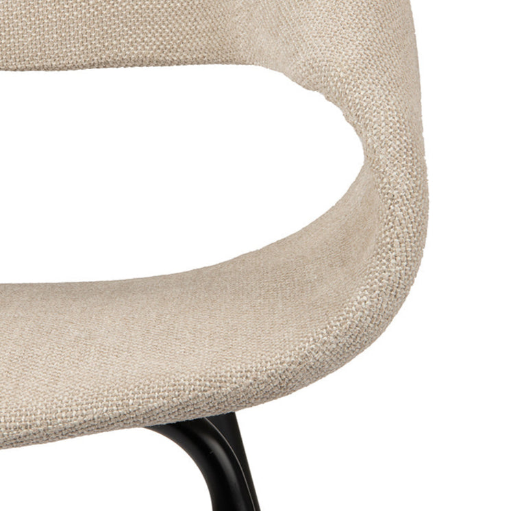 Whale szövet szék fekete lábbal