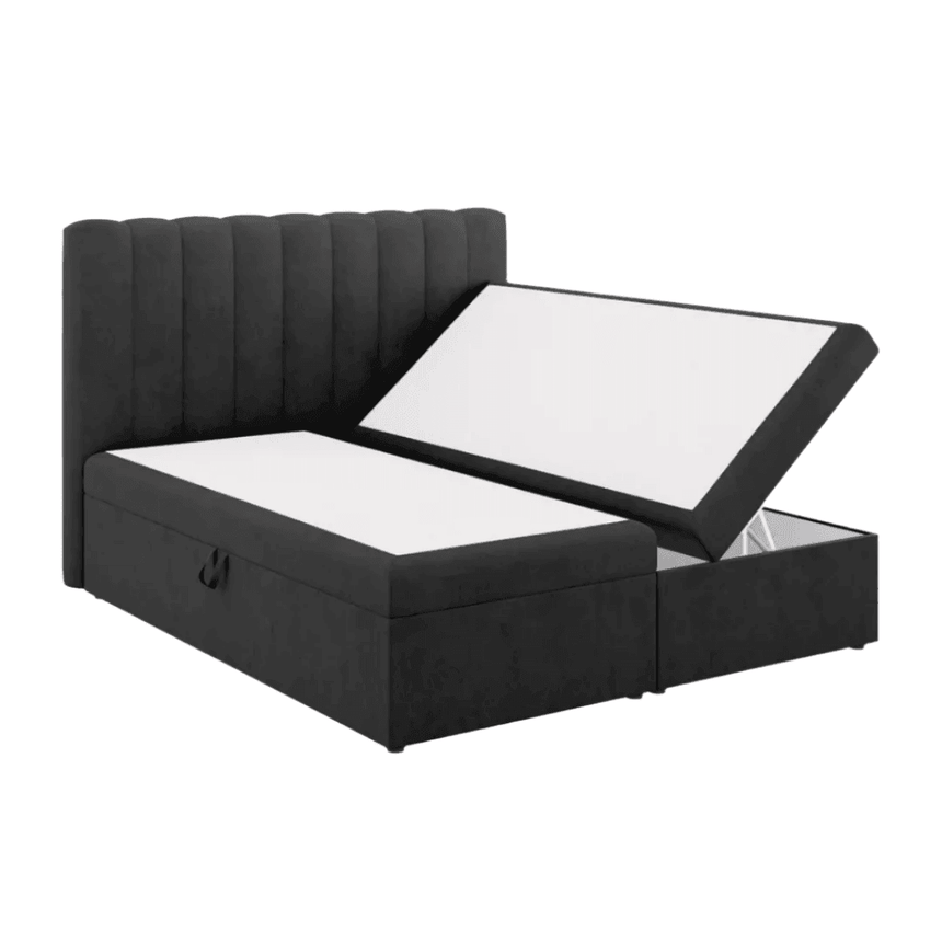 Kelp fabric double bed 160x200