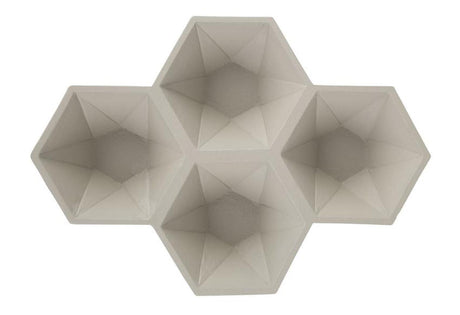 Hexagon fém tál-1