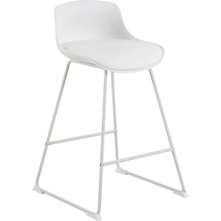 Tina textile leather low bar stool
