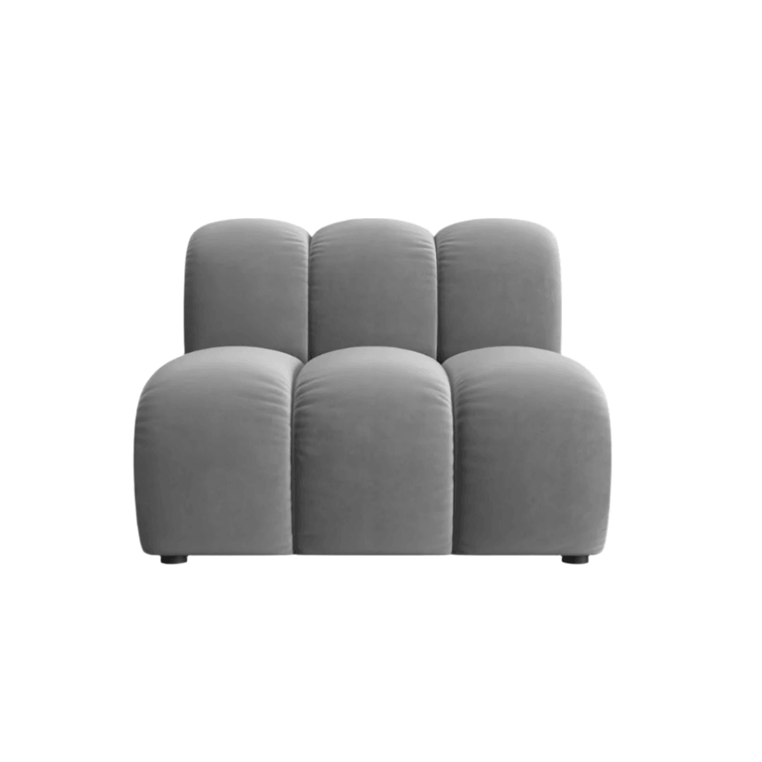 Lupine velvet armchair