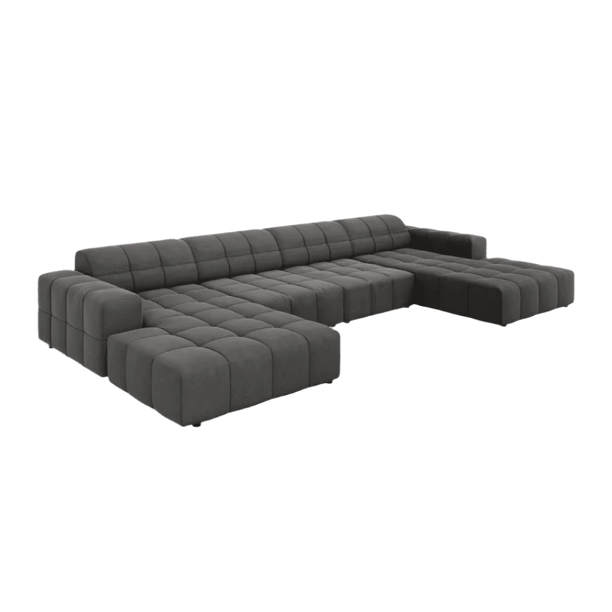 Jennifer U-shaped velvet sofa