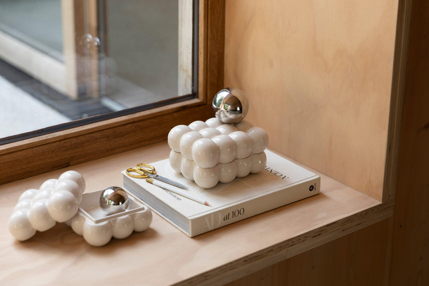 Bubbles metal storage box small