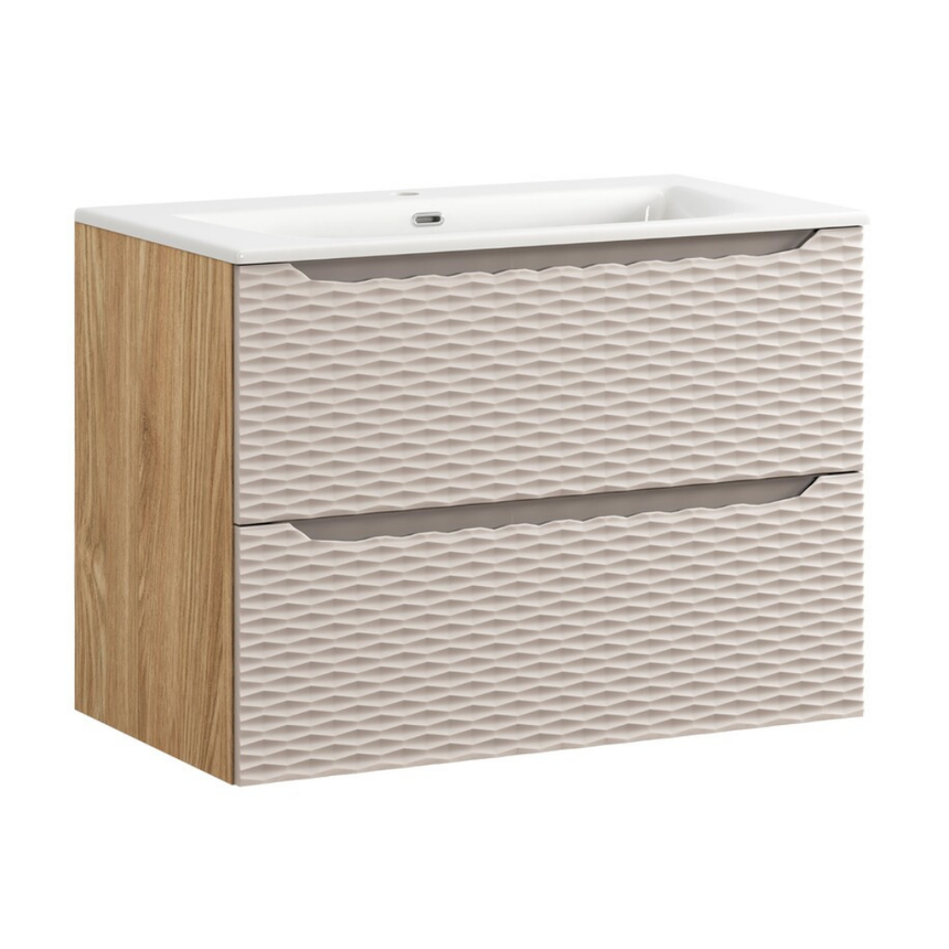 Baggy woven chenille pouf