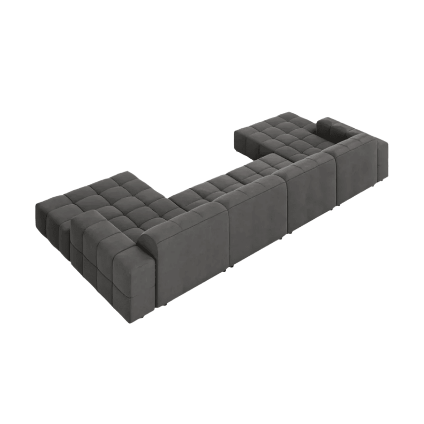 Jennifer U-shaped velvet sofa