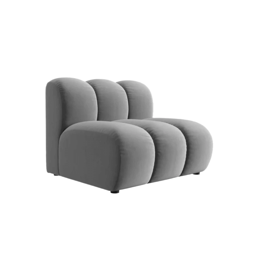 Lupine velvet armchair