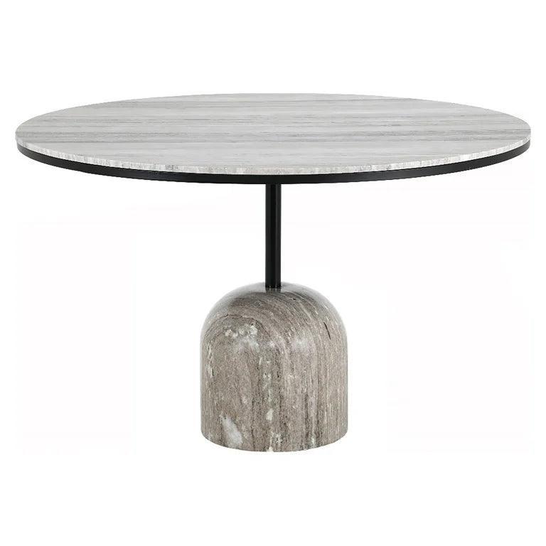 Duncan marble dining table Ø120