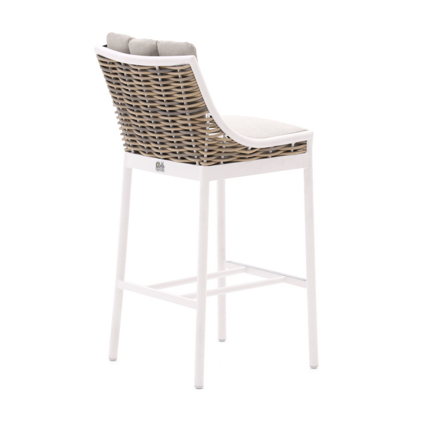 Milou metal garden bar stool