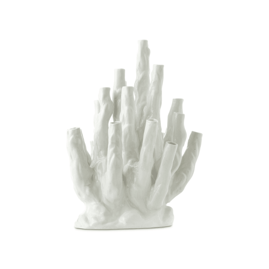 Coral 20 porcelain vase