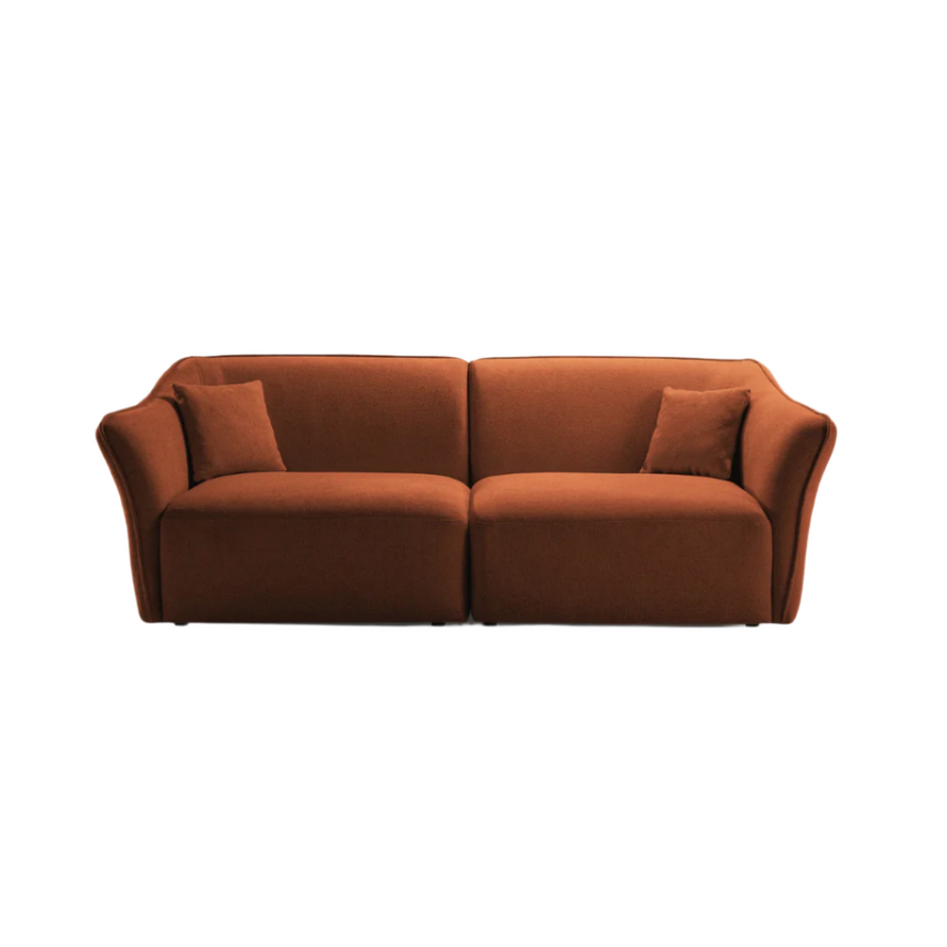 Ruby 2-seater velvet sofa