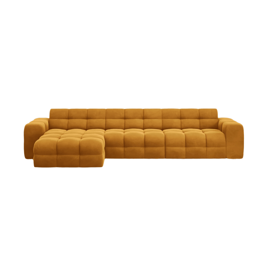 Kendal left velvet corner sofa 357x173