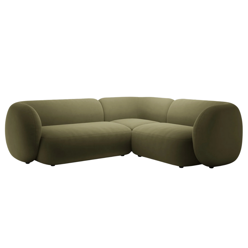 Kate bársony sarokkanapé jobbos 220x252