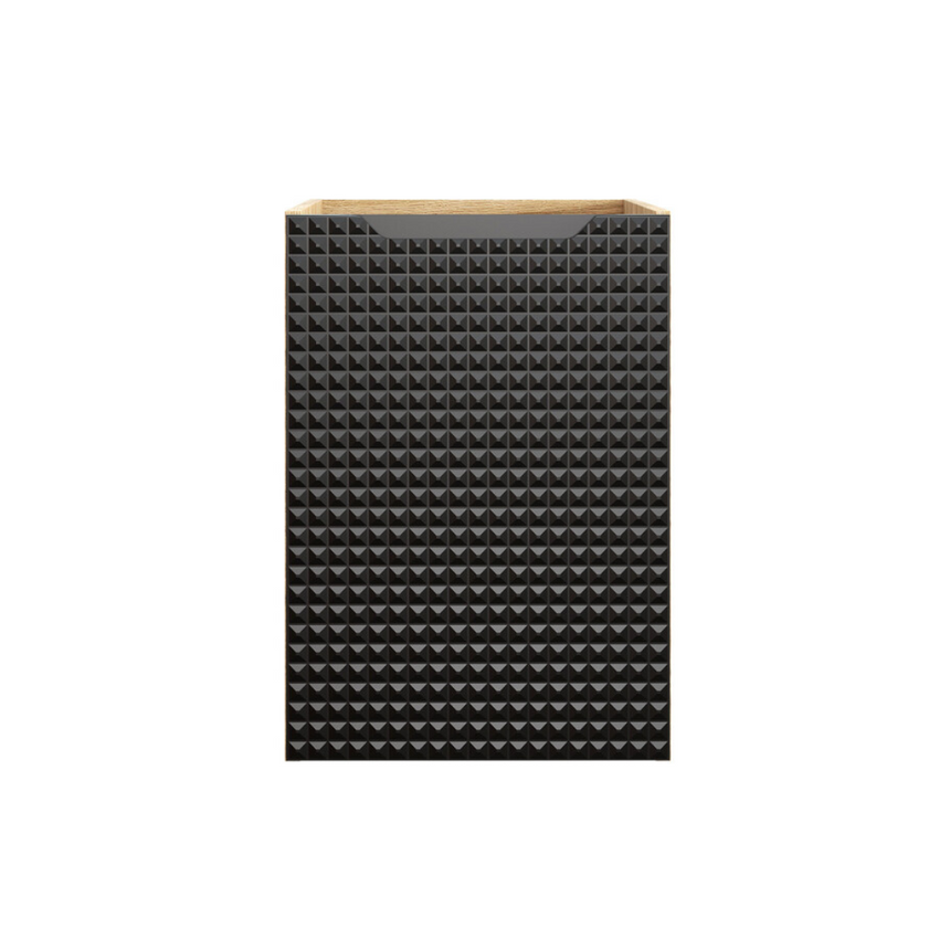 Baggy woven chenille pouf