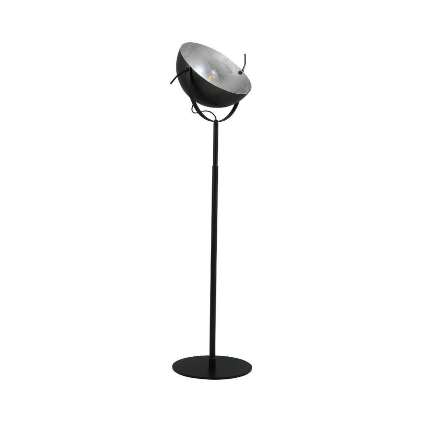 Larino metal floor lamp with silver interior 175
