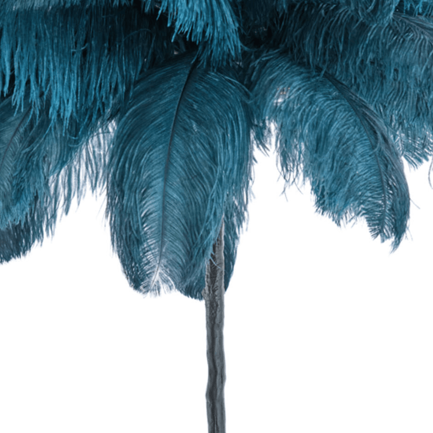 Feather floor lamp