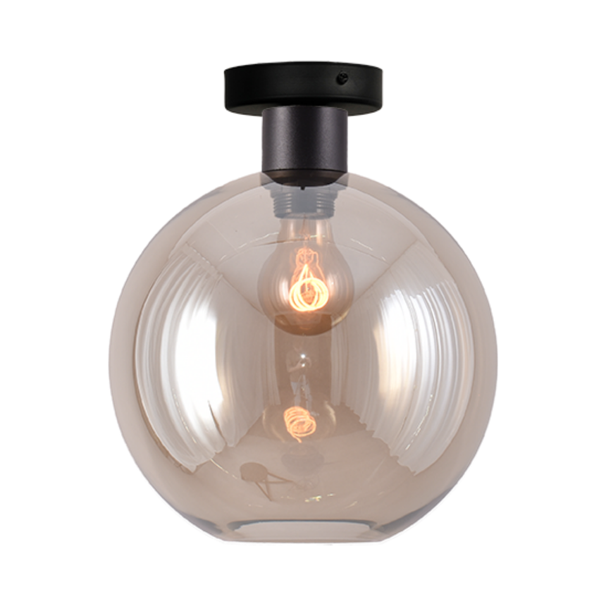 Lazise üveg csillár fekete foglalattal Ø25