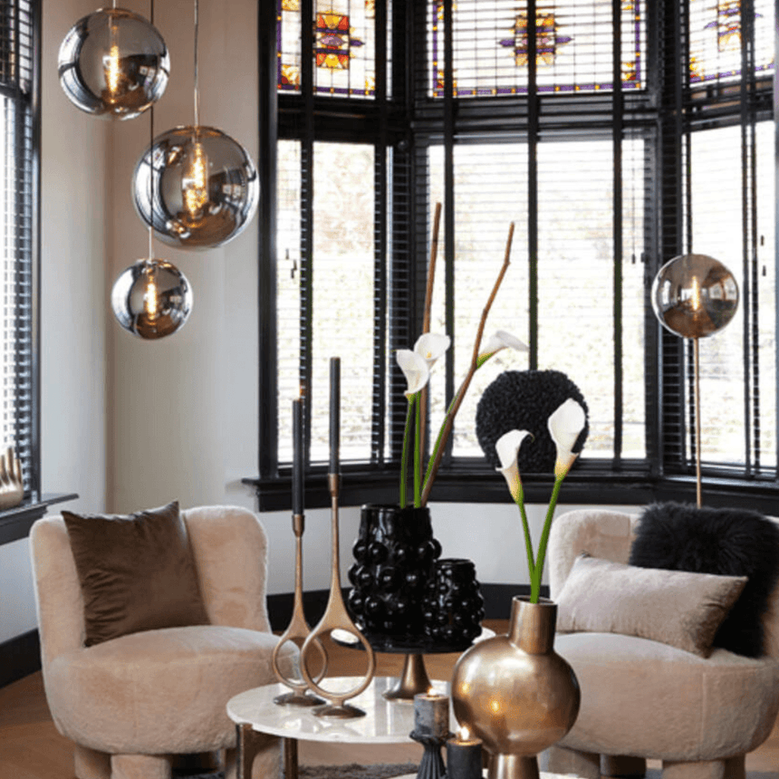 Medina metal floor lamp