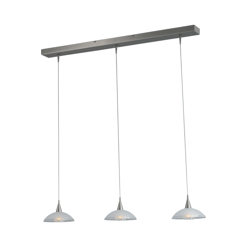 Melani üveg nikkel függőlámpa