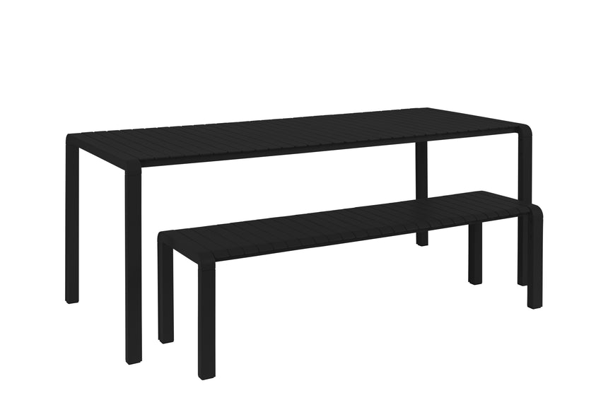 Vondel metal garden table 214x96.7