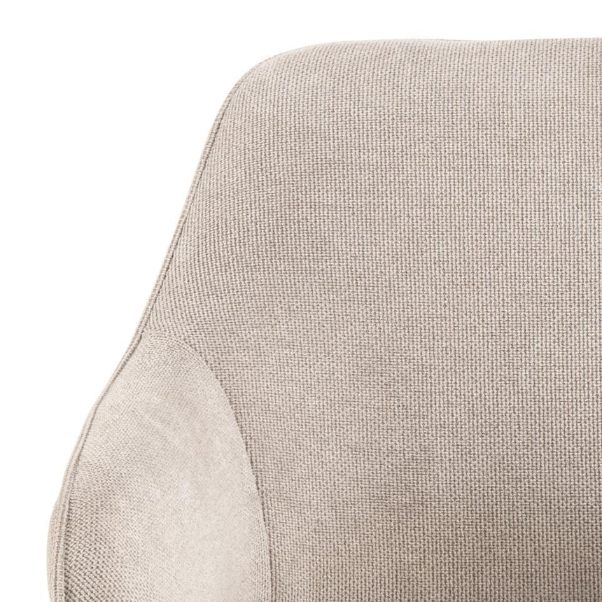 Clara chenille swivel chair