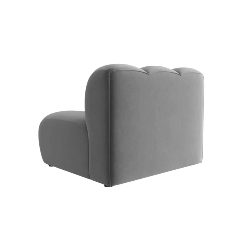 Lupine velvet armchair