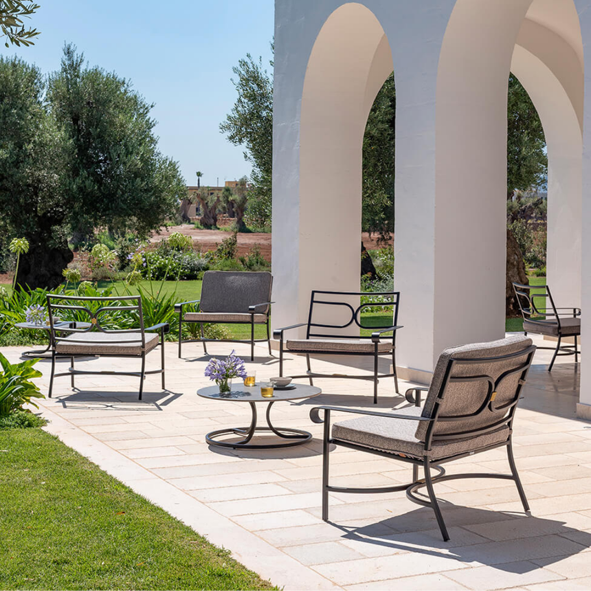 Collier szövet kerti fotel