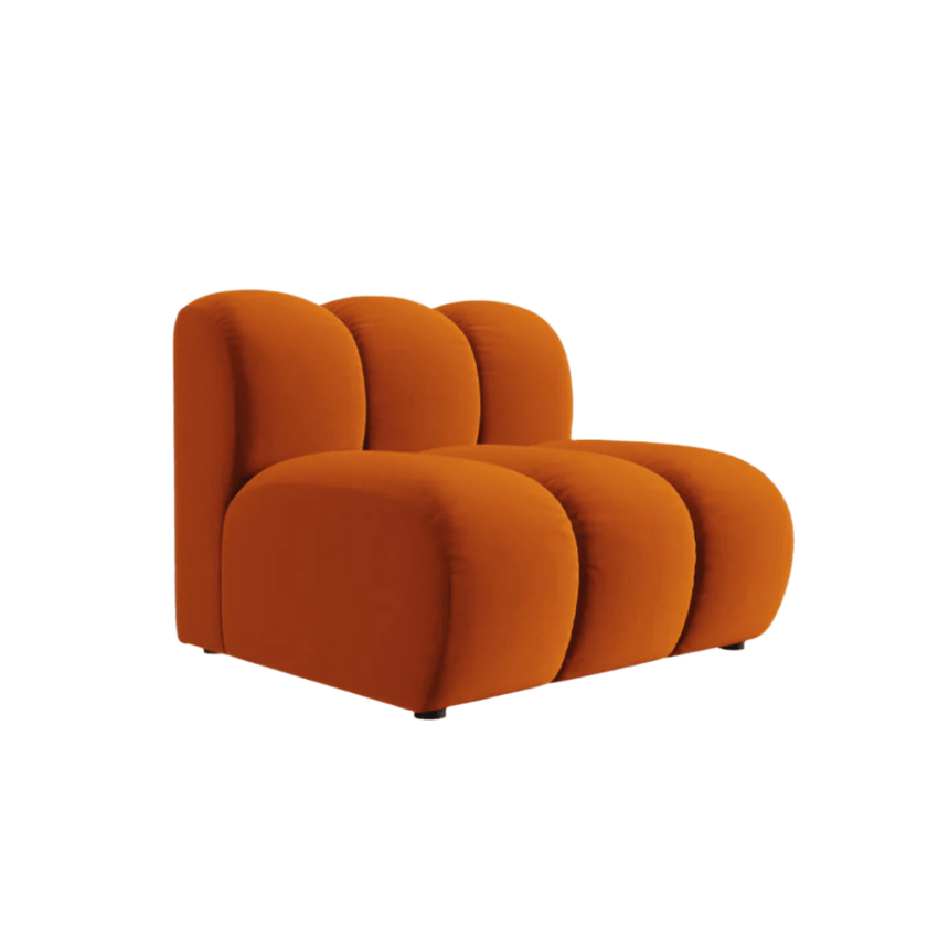 Lupine velvet armchair