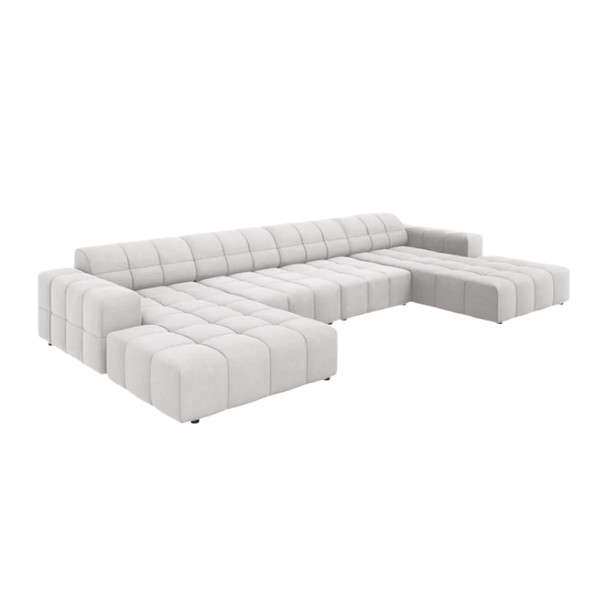 Jennifer U-shaped velvet sofa