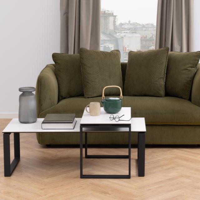 Katrine ceramic coffee table 115x69 set