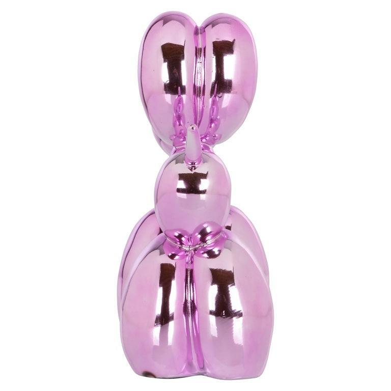 Dog pink műgyanta dekoráció - Dutch Home