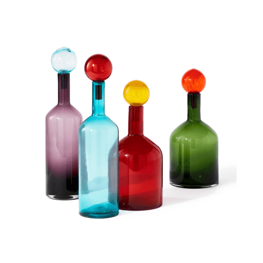 Bubbles and Bottles glass decoration set small