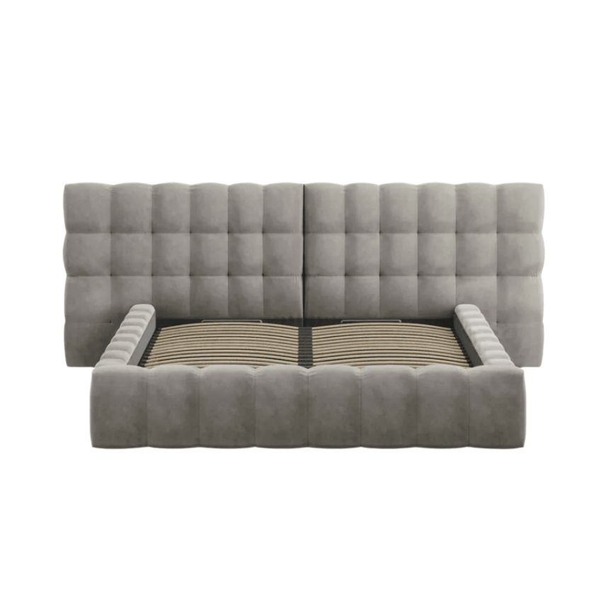 Mamaia wide velvet bed frame 160x200