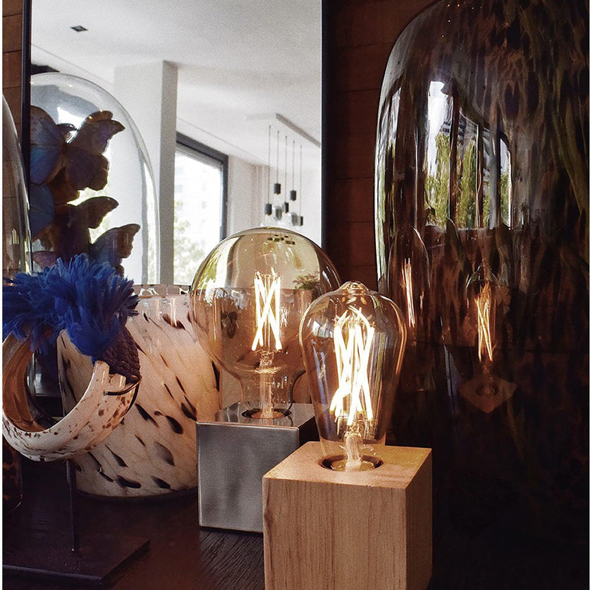 Tafelarmatuur asztali lámpa fém váz, E27-10