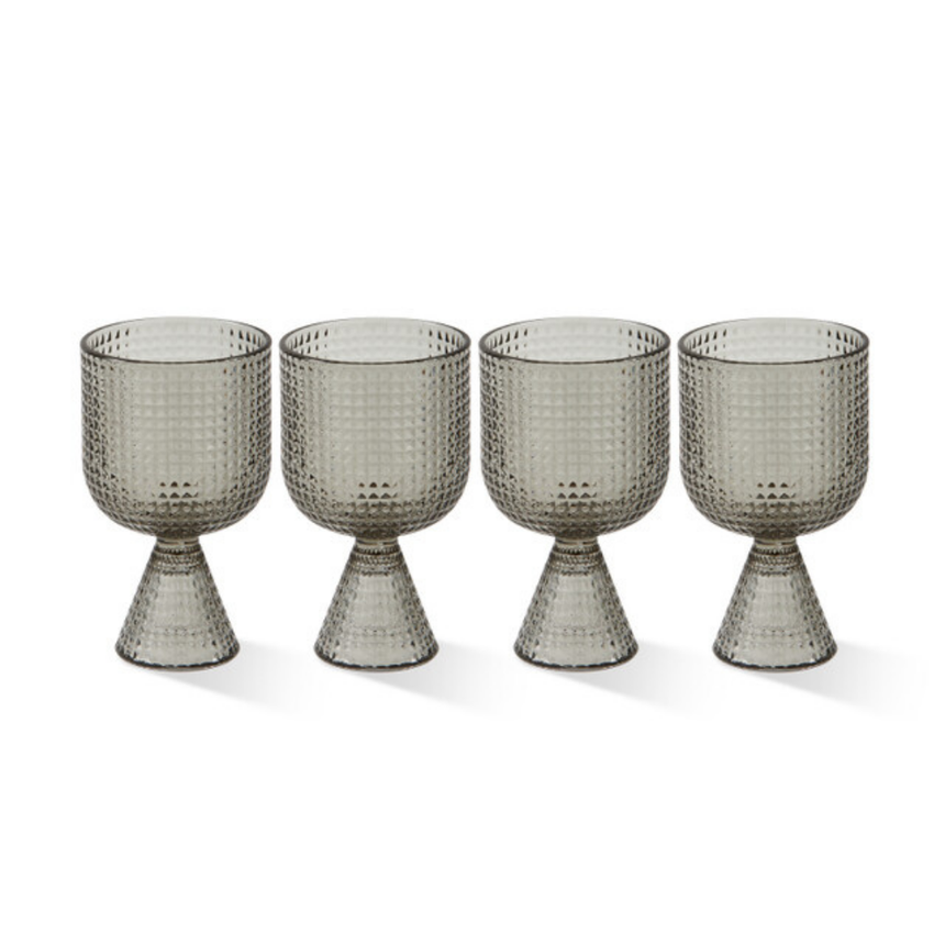 Rooftop üveg boros pohár szettben