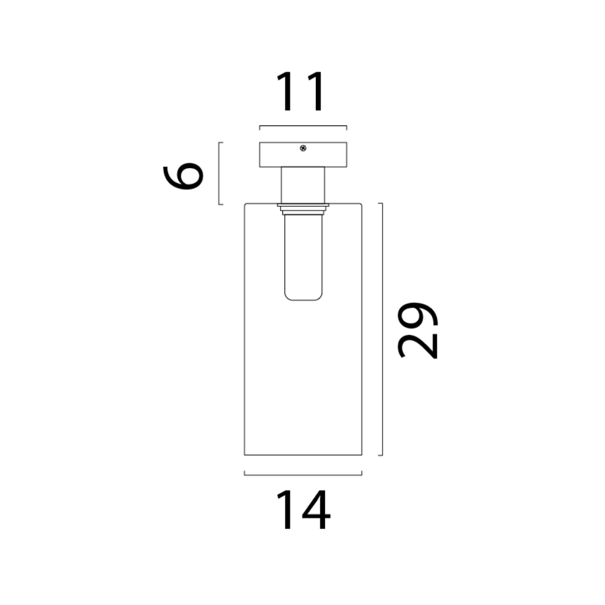 Ortona üveg csillár Ø14