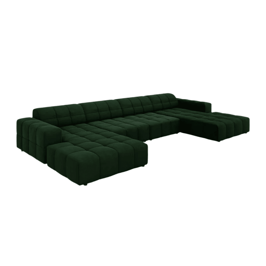 Jennifer U-shaped velvet sofa